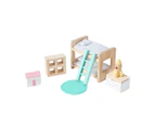 Wooden Dollhouse Kids Bedroom Furniture Set - Anko