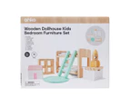 Wooden Dollhouse Kids Bedroom Furniture Set - Anko