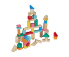 Wooden Blocks with Shape Sorting Lid - Anko