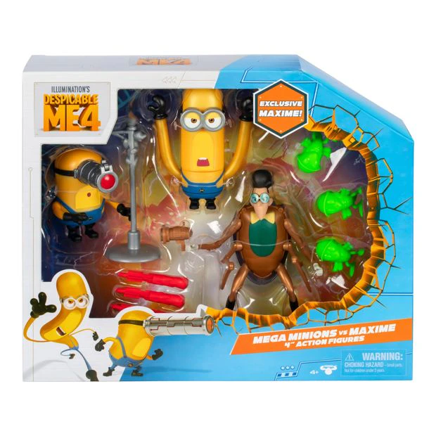 Despicable Me 4 Mega Minions VS Maxime 3 Pack