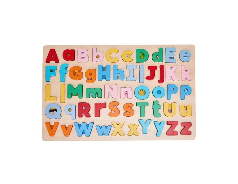 Wooden Lower and Uppercase Puzzle - Anko