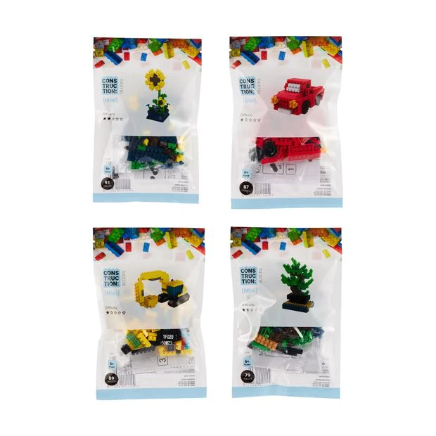 Mini Construction Blocks, Assorted - Anko