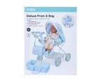 Deluxe Toy Pram & Bag, 4 Piece  Set - Anko