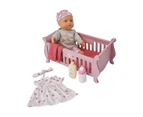 Talking Baby, Cot & Accessories, 6 Pieces - Anko