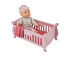 Talking Baby, Cot & Accessories, 6 Pieces - Anko