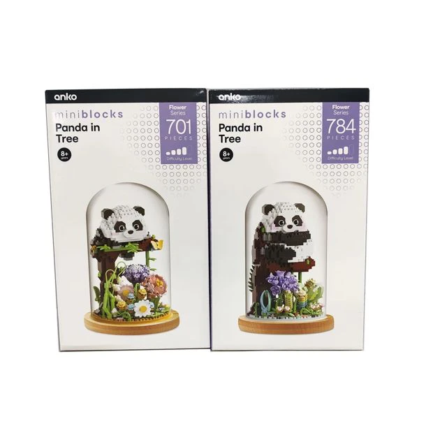 Mini Blocks Flower Series: Panda in Tree, Assorted - Anko