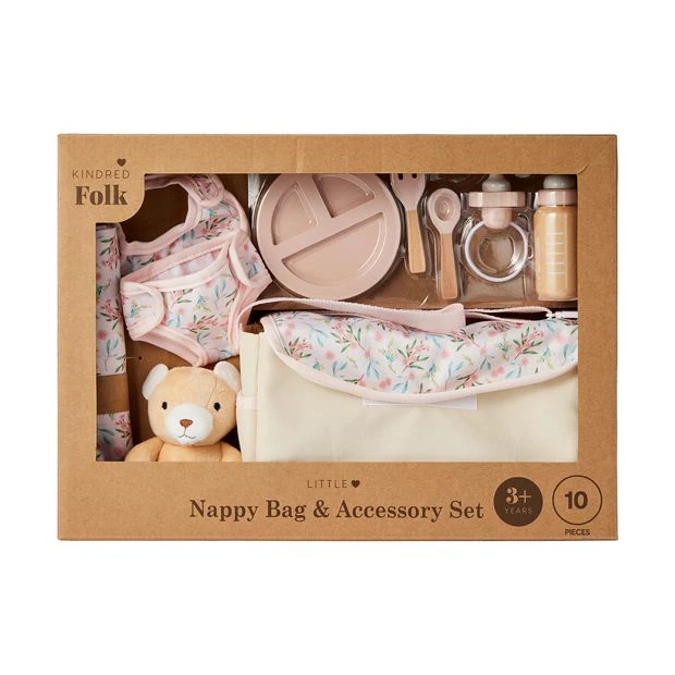 Target Little Nappy Bag & Accessory Toy Set - Kindred Folk