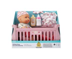 Talking Baby, Cot & Accessories, 6 Pieces - Anko