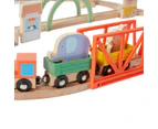 Wooden Train Zoo 55 Piece Playset - Anko