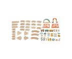 Wooden Train Zoo 55 Piece Playset - Anko