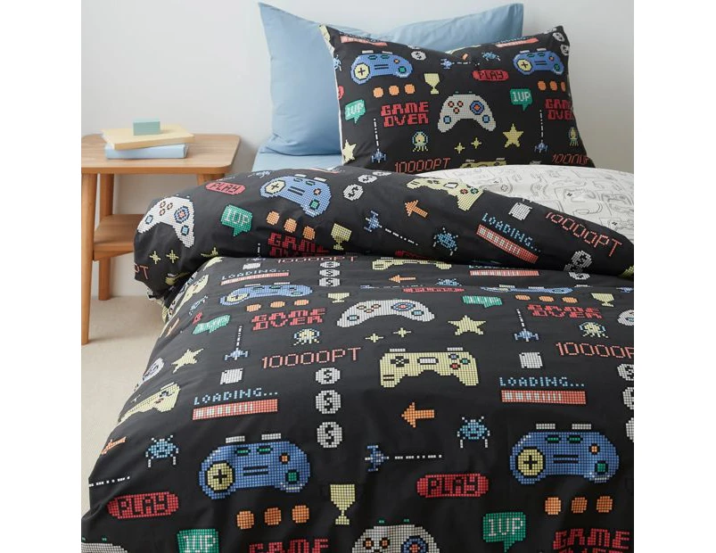 Target Felix Gaming Kids Quilt Cover Set