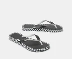 Havaianas Men's Checkmate Top Thongs - Black/White