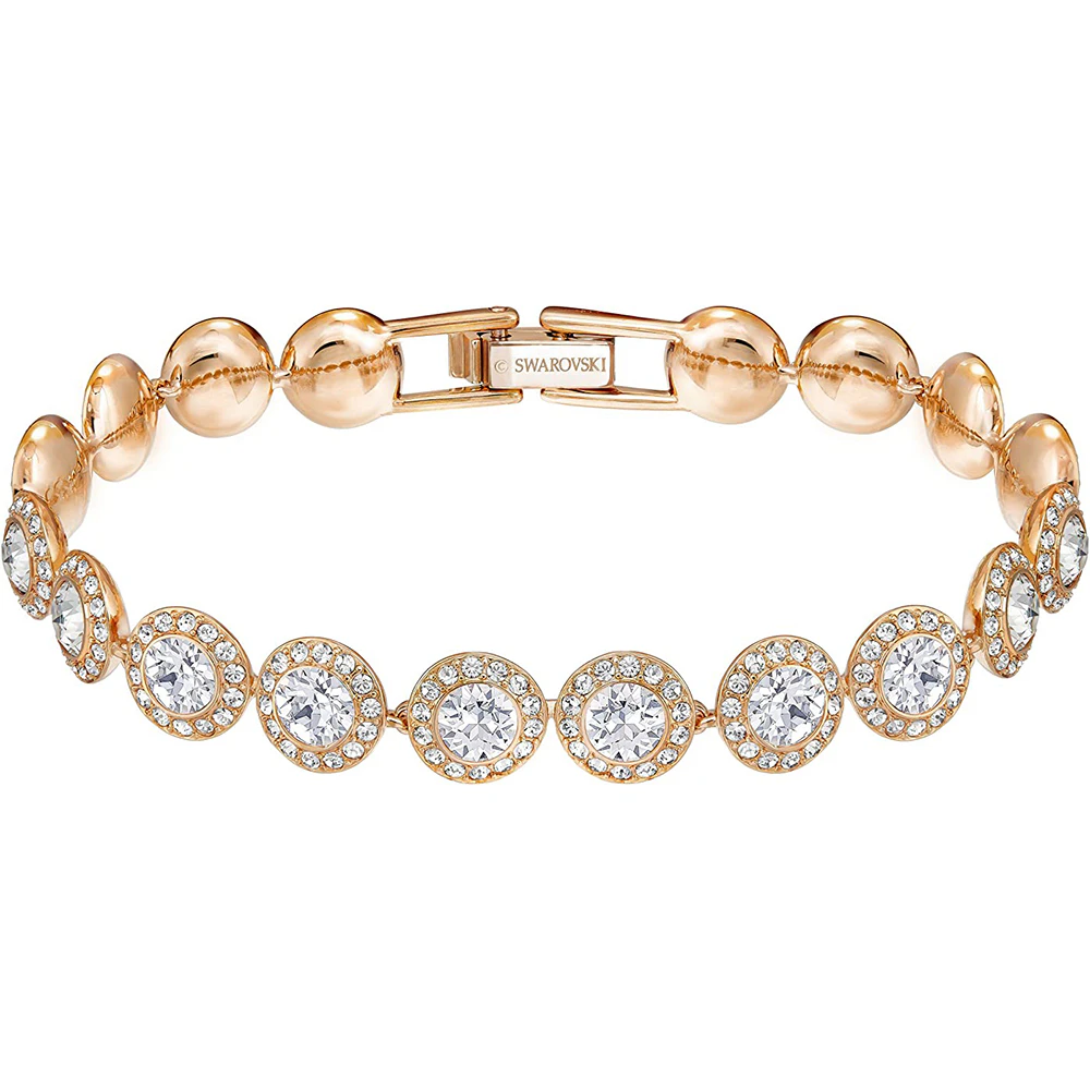 Bracelet-rose gold white diamond