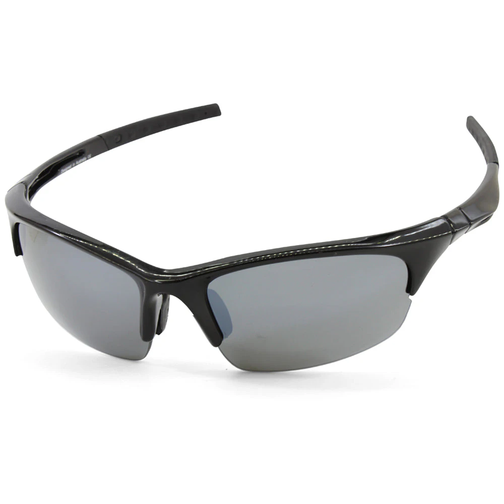 Dirty Dog Sport Ecco 58044 Black/silver Mirror Cycling Sport Sunglasses