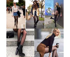 Womens Thermal Lined Translucent Pantyhose Winter Warm Fleece Tights Stockings