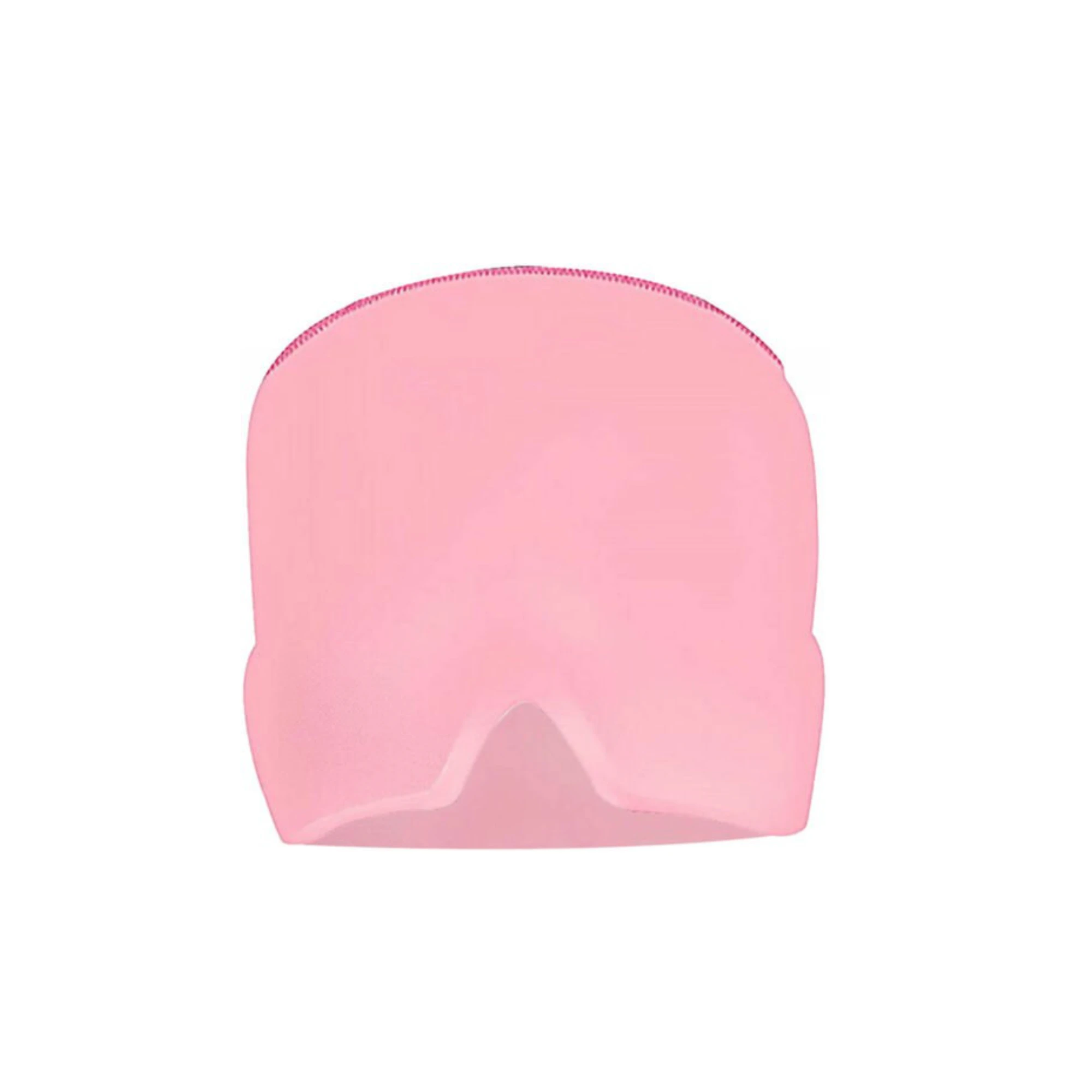 Migraine Relief Ice Head Wrap Headache Hat Cold Therapy Cap Eye Mask Reuseable - Pink