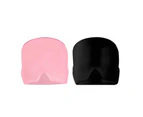 Migraine Relief Ice Head Wrap Headache Hat Cold Therapy Cap Eye Mask Reuseable - Pink