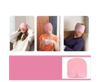 Migraine Relief Ice Head Wrap Headache Hat Cold Therapy Cap Eye Mask Reuseable - Pink