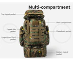 Slimbridge 80L Military Tactical Backpack Hiking Camping Rucksack Outdoor Army