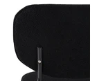 Dreamo Boucle - teddy sherpa Dining Chairs Black Set of 2