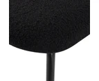 Dreamo Boucle - teddy sherpa Dining Chairs Black Set of 2