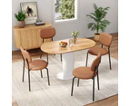 Dreamo Set of 2 Dining Chair Tan Leathaire