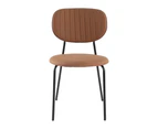 Dreamo Set of 2 Dining Chair Tan Leathaire