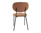 Dreamo Set of 2 Dining Chair Tan Leathaire