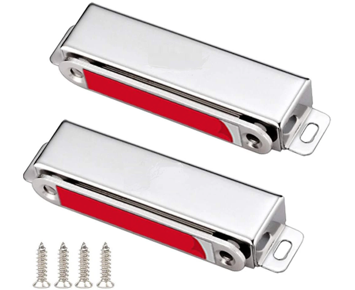 28kg Strong Magnetic Closet Door Magnet 2 Pieces Stainless Steel Magnetic Closet Door Catches