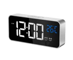 Large Digital Alarm Clock for the Visually Impaired - Large Electronic Clock for Bedroom, Giant Digital Display—silver