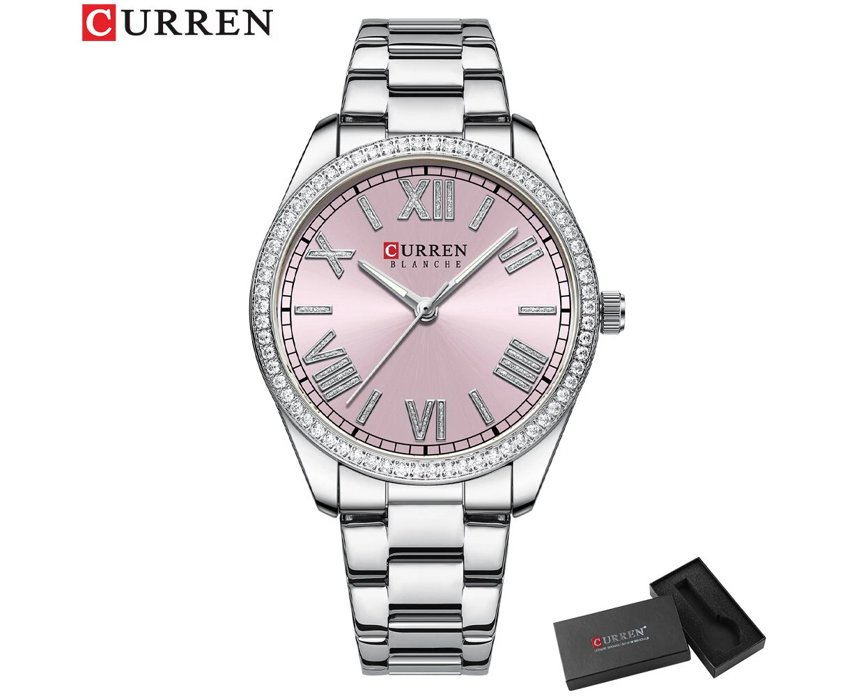 CURREN Women Watches Luxury Stainless Steel Watch for Women Fashion Casual Women's Bracelet Watches Waterproof Ladies Wristwatch