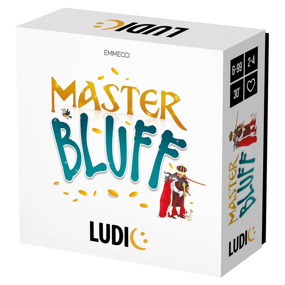 Ludic Master Bluff Card Deck Set w/ Exchange Tokens Kids/Children Play Game 8y+