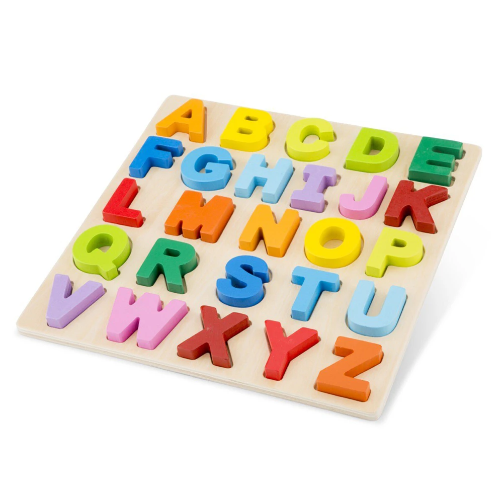 26pc New Classic Toys Wooden Uppercase Alphabet Puzzle Kids Educational Toy 2+