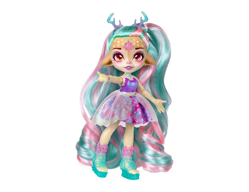 Magic Mixies Pixlings S2 Galaxy Hair Doll Deerlee Figure Playset Kids Toy 5y+