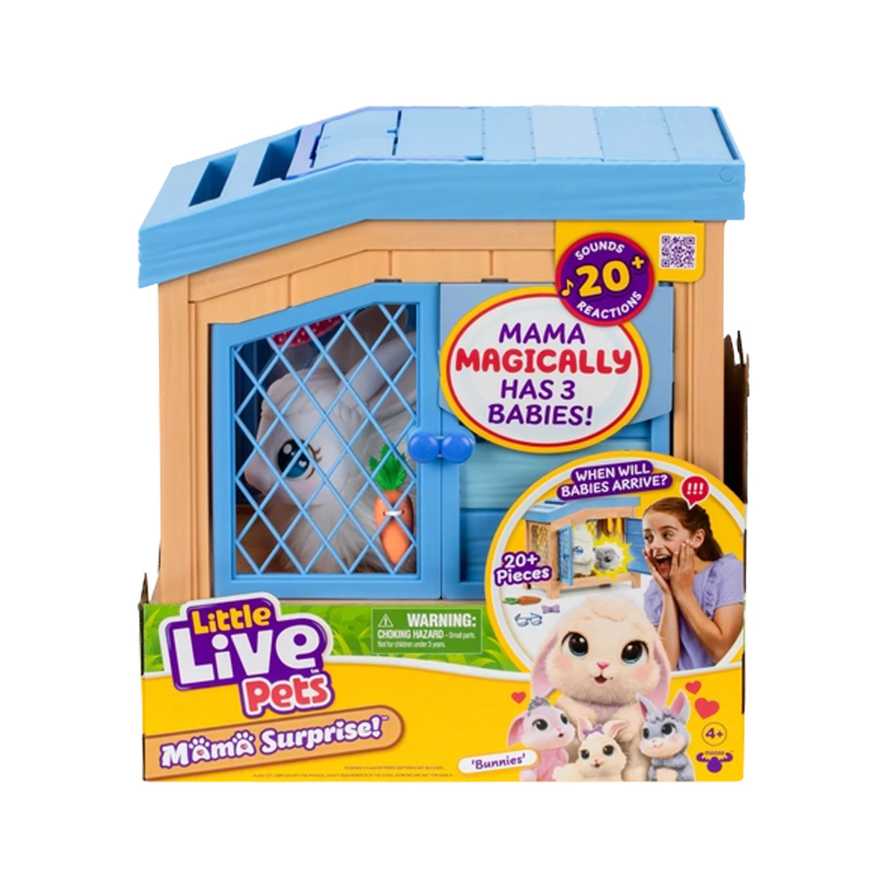 Little Live Pets Mama Surprise S3 Interactive Bunny Playset Baby/Kids Toy 4y+