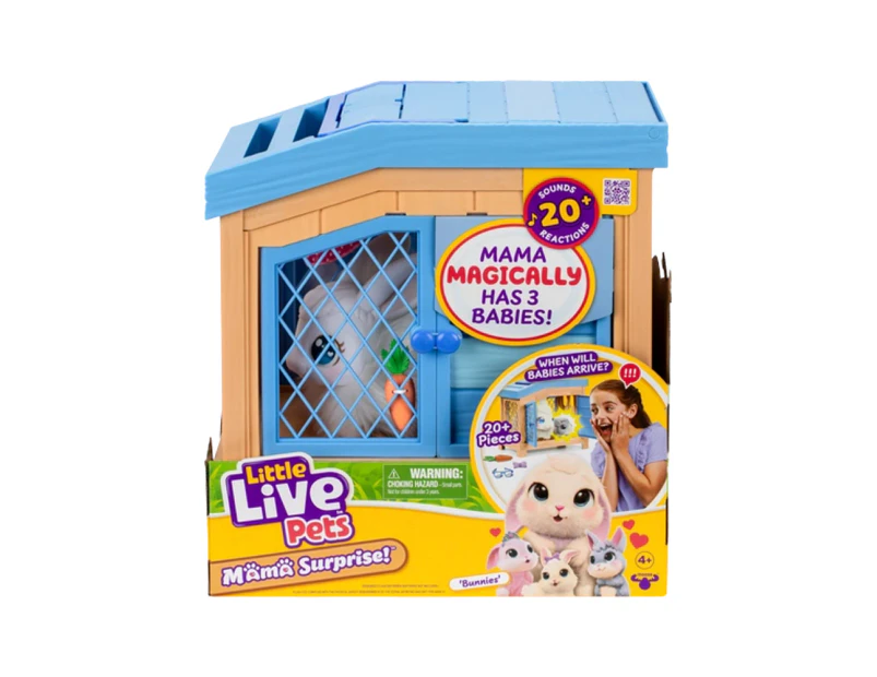 Little Live Pets Mama Surprise S3 Interactive Bunny Playset Baby/Kids Toy 4y+