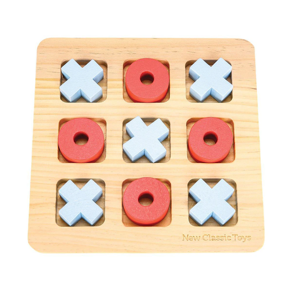 New Classic Toys 22cm Tic Tac Toe Kids/Children Wooden Educational Play Toy 36m+