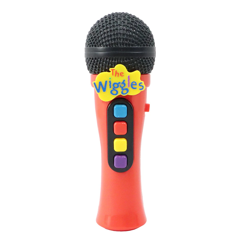 The Wiggles Sing Along Microphone w/ 4 Songs Red Kids Musical Play Toy 3y+