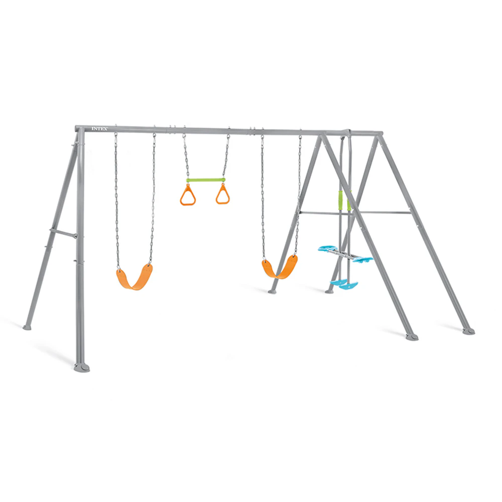 Intex Swing And Glide Four Feature SteelKids/Childrens Backyard Swing Set 3y+