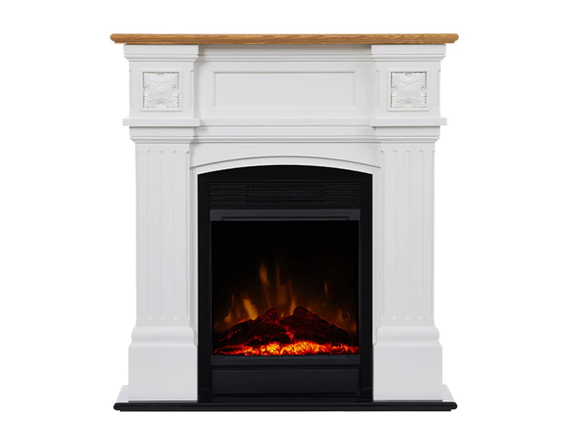 Dimplex 1500W/93cm Mini WindelSham Suite Electric Heater Fireplace w/Flame White