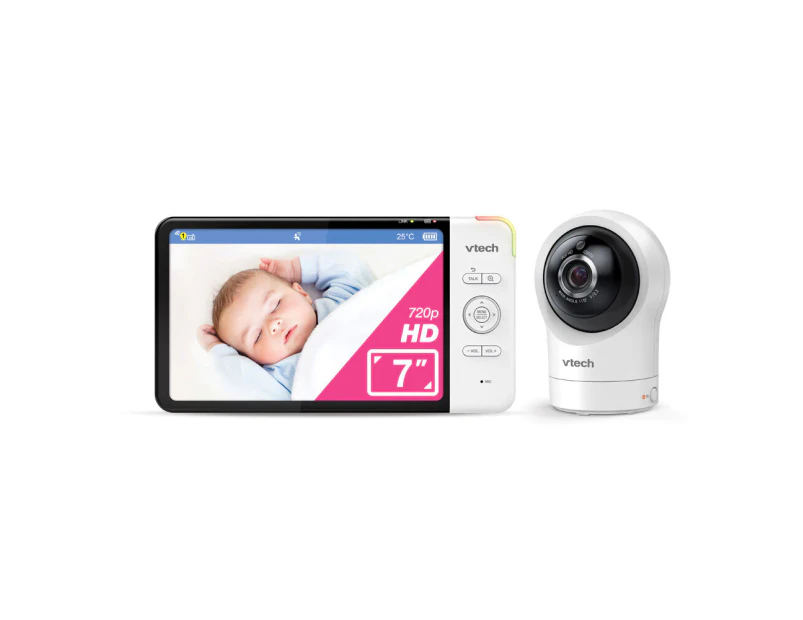 VTech 7 Inch Smart HD Pan & Tilt Video Baby Monitor With Remote Access 720p