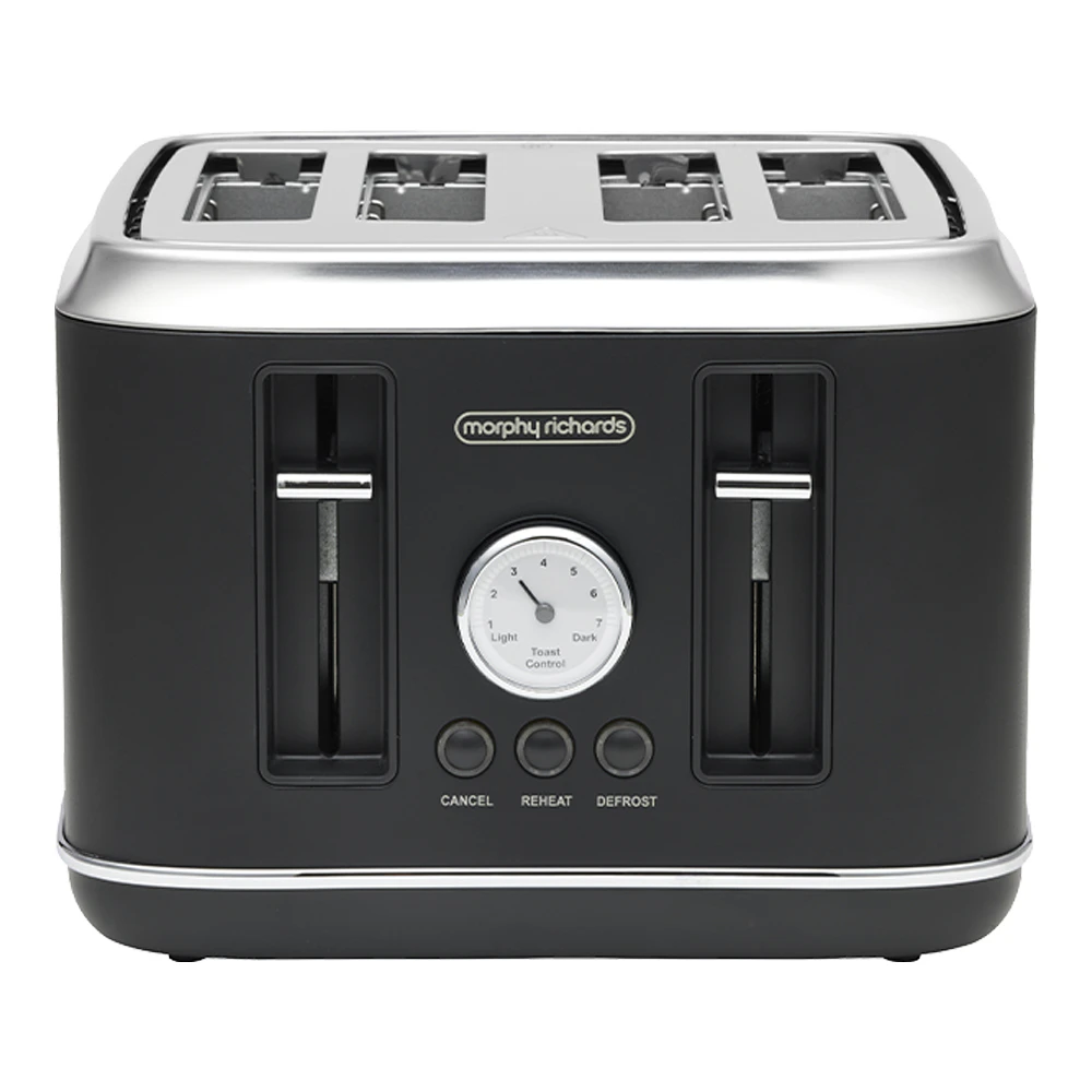 Morphy Richards x Belling Colour Edition Boutique 4 Slice Home Toaster Black