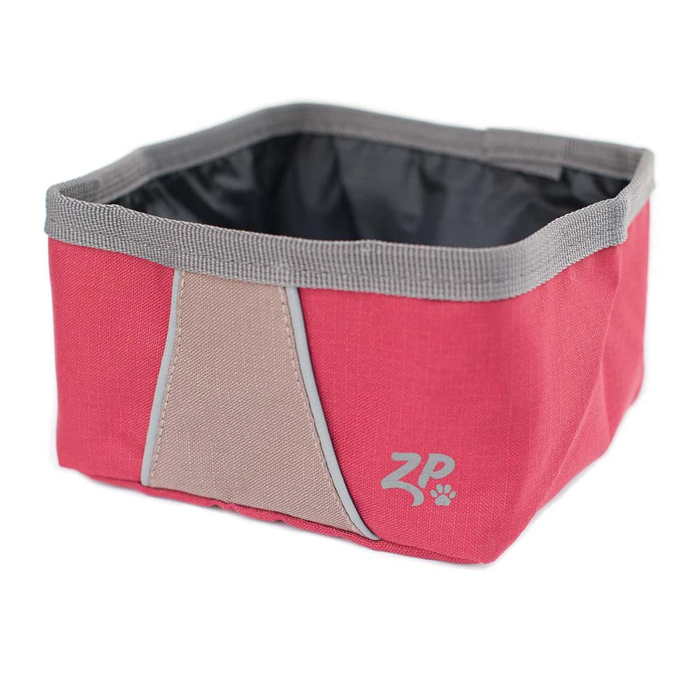 Zippy Paws Adventure Travel Foldable Bowl for Dogs Desert Red 650ml