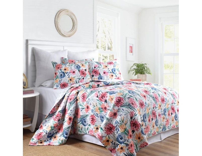 Classic Quilts Blossom Coverlet Set