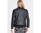 CROSSROADS -  Pu Biker Jacket