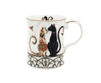 PNC Mug 415mL Cat Couple Fine Bone China CW1561L