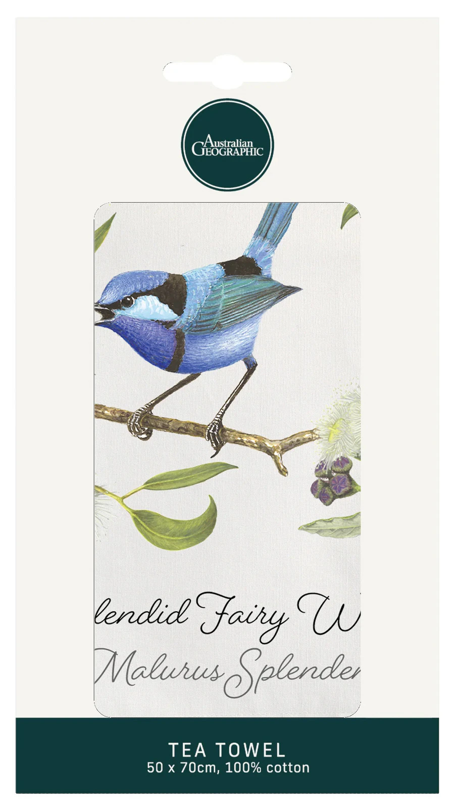 Australian Geographic Botanical Tea Towel - Fairy Wren