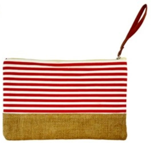 Cosmetic Bag 18x28cm Stripe Canvas