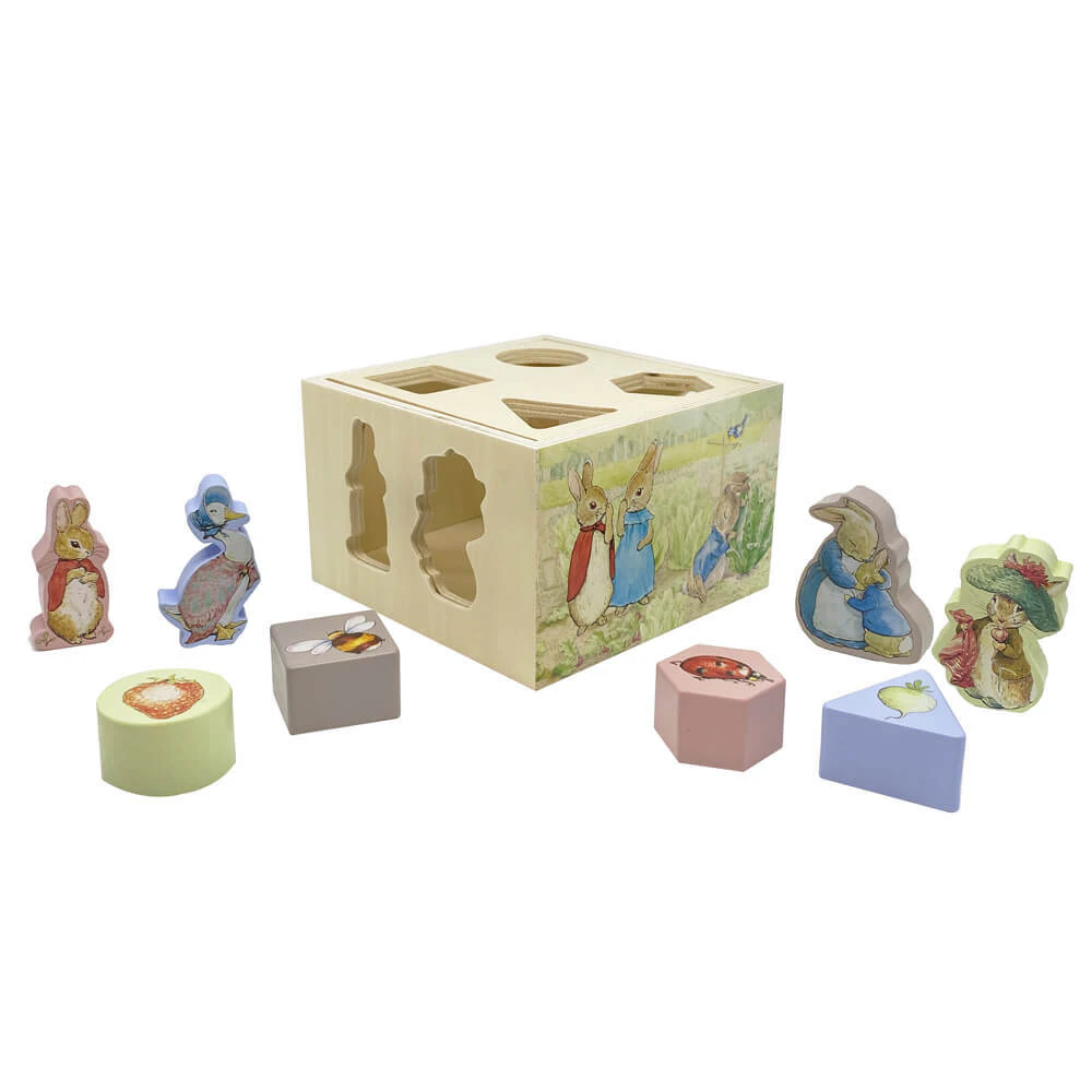 Beatrix Potter Shape Sorter Peter Rabbit Wooden Toys, Jasnor BP24225