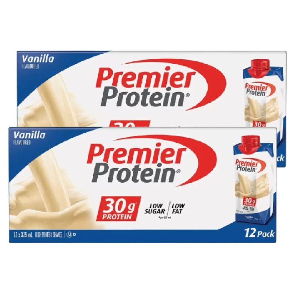 24x Premier Protein Shakes Vanilla Drink 30g Protein Muscle Weightloss Low Fat